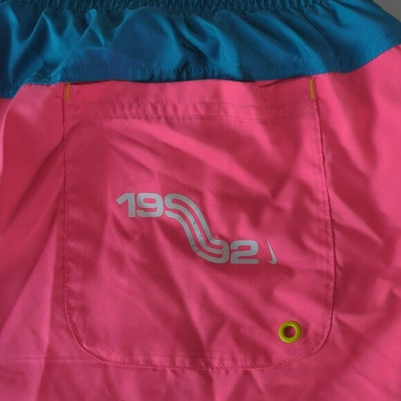 Nike Kyrie 6 Graffiti Gym Swim Beach Shorts Digital Pink Neon Vintage 90s Y2K XL - Picture 4 of 15